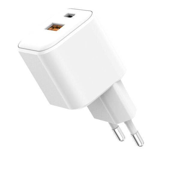 493194_oryg Setty wall charger USB-A + USB-C 20W LSGaN-AC-200 white