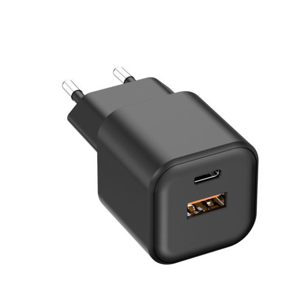 493196_oryg Setty wall charger USB-A + USB-C 20W LSGaN-AC-201 black