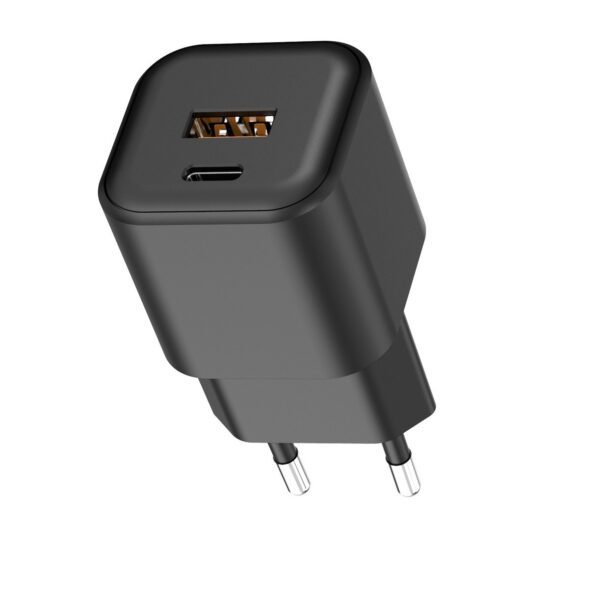 493199_oryg Setty wall charger USB-A + USB-C 20W LSGaN-AC-201 black