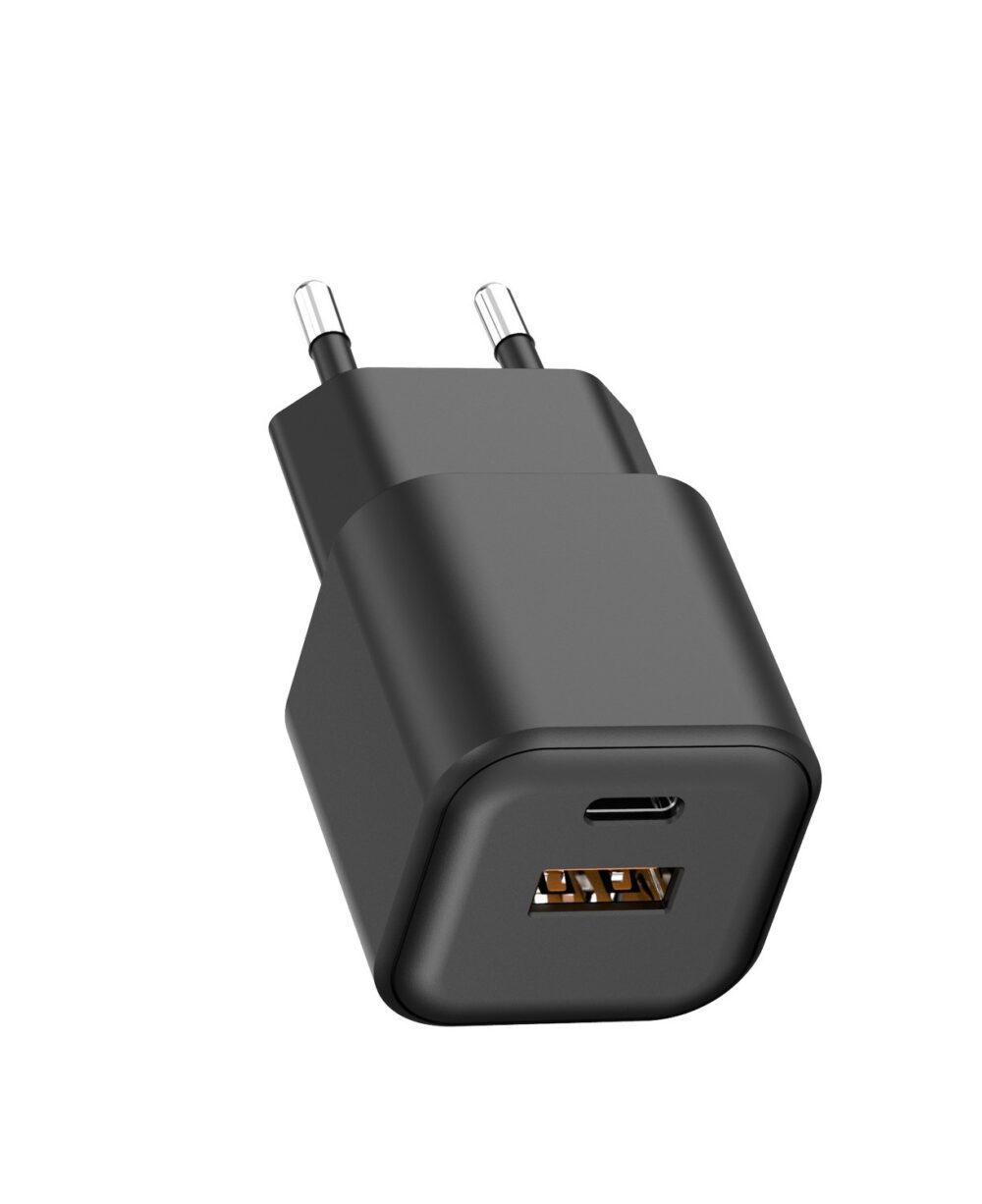 Setty wall charger USB-A + USB-C 35W LSGaN-AC-351 black