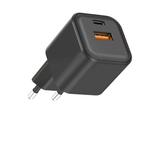 Setty wall charger USB-A + USB-C 35W LSGaN-AC-351 black