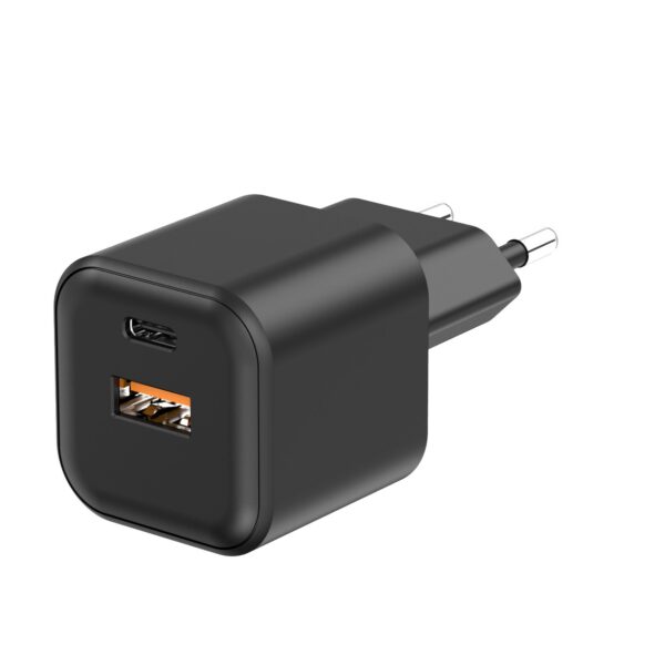 Setty wall charger USB-A + USB-C 35W LSGaN-AC-351 black
