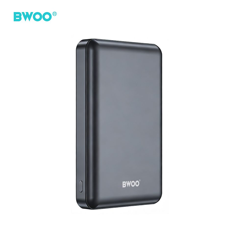 BWOO P82 BO 10000mah 15w power bank wireless charging dark grey