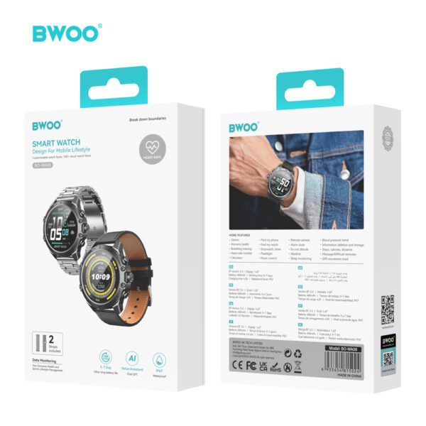 BWOO smartwatch WA-08 1.43” AMOLED black