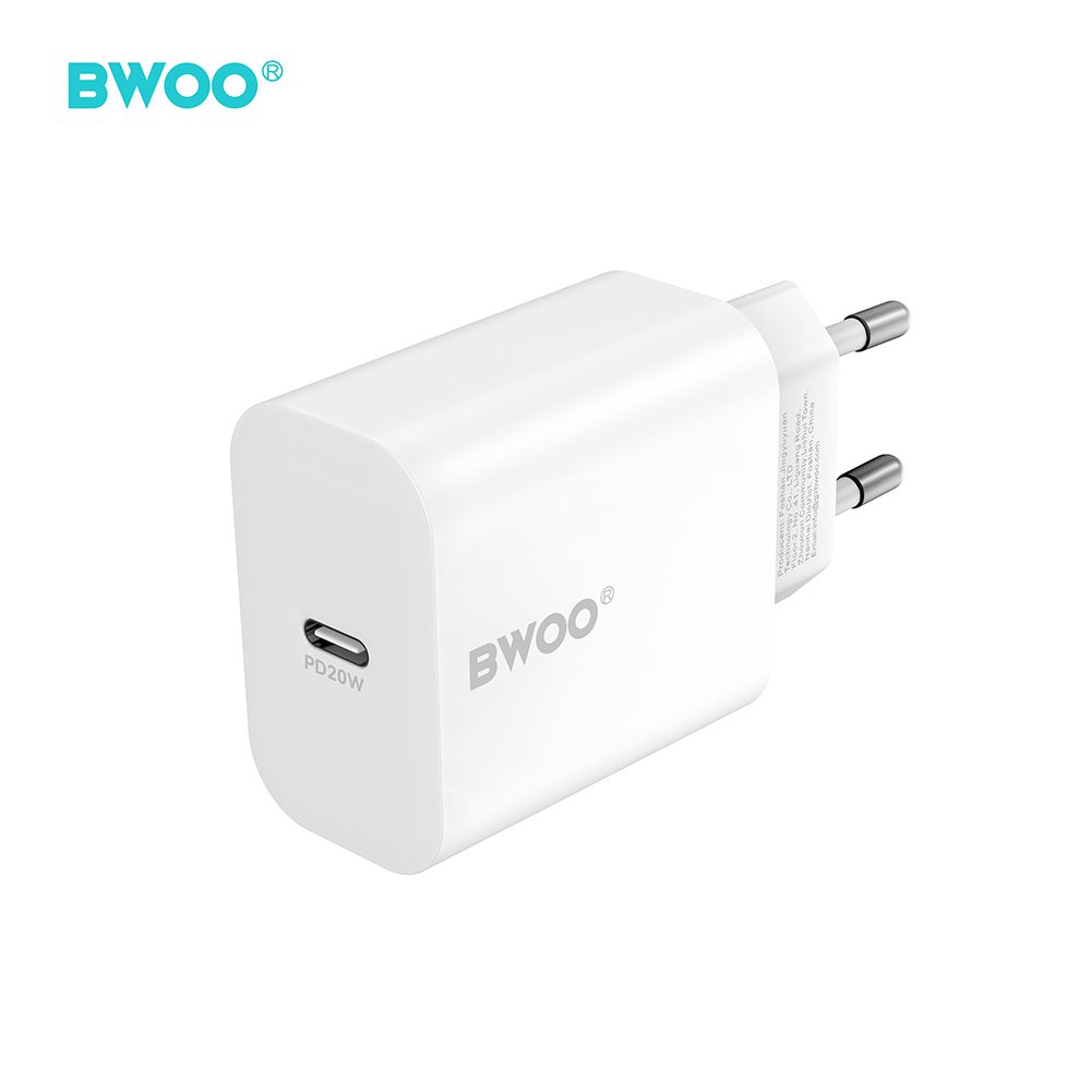 BWOO wall charger CDA233 PD 20W 1x USB-C white