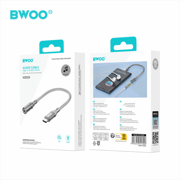 BWOO Adapter Type C to 3.5MM Jack BZ65