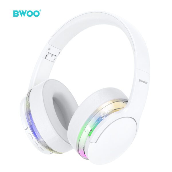 BWOO ANC Wireless Headphone Premuim Sound Quality BW587 White
