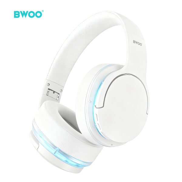 BWOO ANC Wireless Headphone Premuim Sound Quality BW587 White