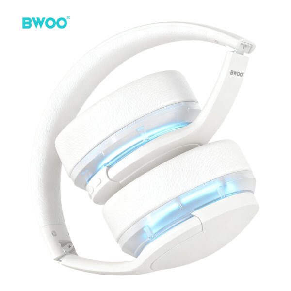 BWOO ANC Wireless Headphone Premuim Sound Quality BW587 White