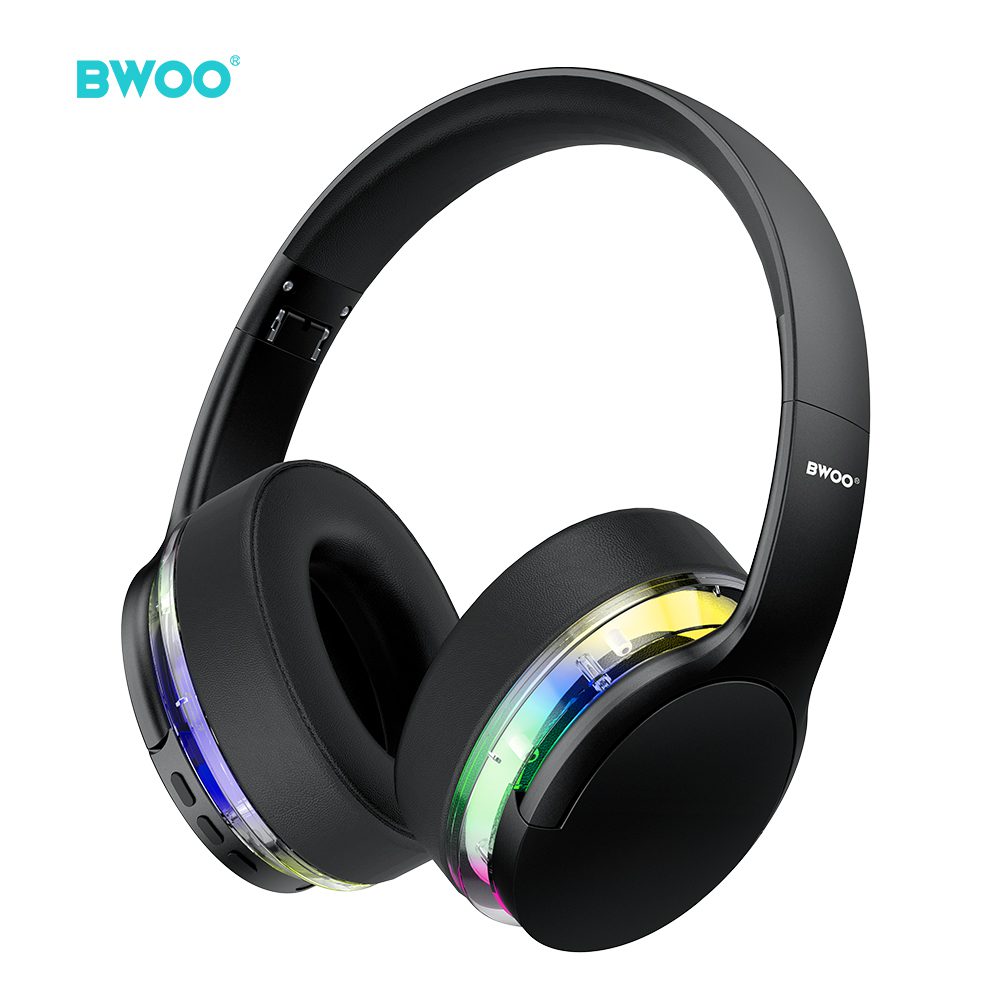 BWOO ANC Wireless Headphone Premuim Sound Quality BW587 Black