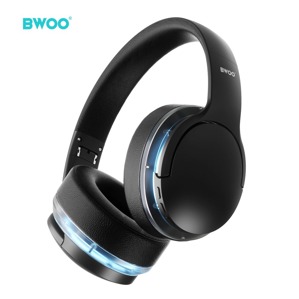 BWOO ANC Wireless Headphone Premuim Sound Quality BW587 Black