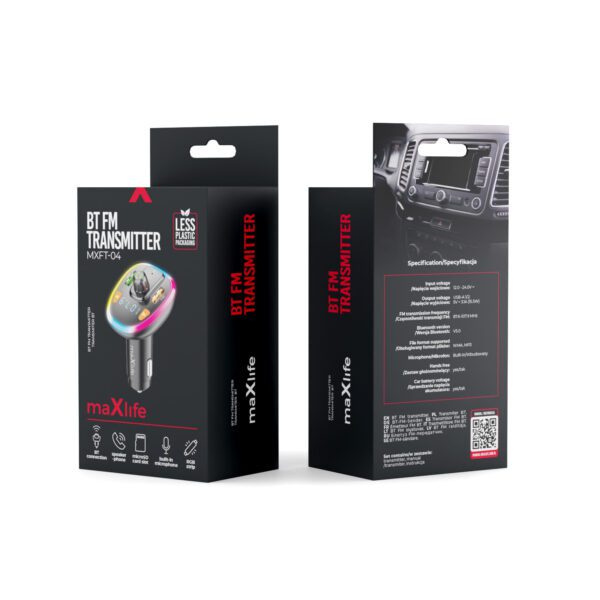 Maxlife FM transmitter BT MXFT-04 black