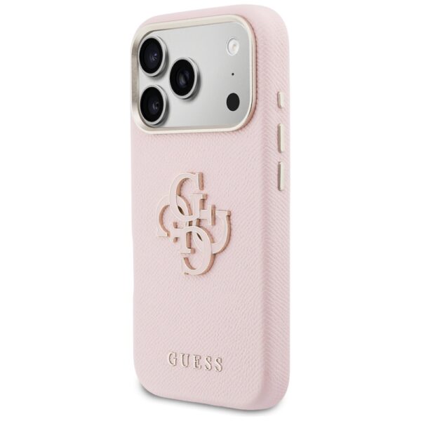 Guess HC PU FW RESIN LOGO PINK case for iPhone 17 Pro Max 6,9"