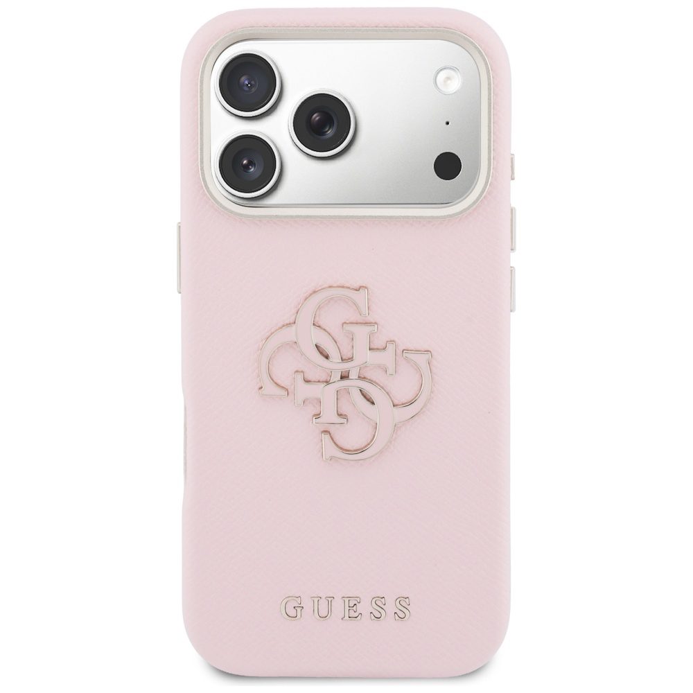 Guess HC PU FW RESIN LOGO PINK case for iPhone 17 Pro Max 6,9"
