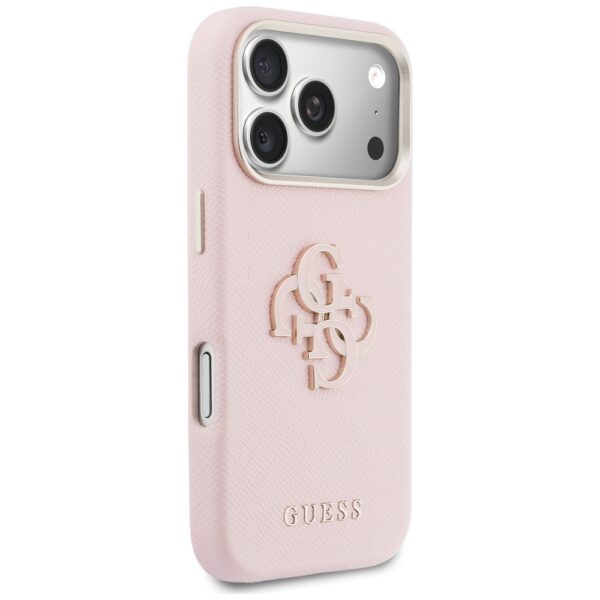 Guess HC PU FW RESIN LOGO PINK case for iPhone 17 Pro Max 6,9"