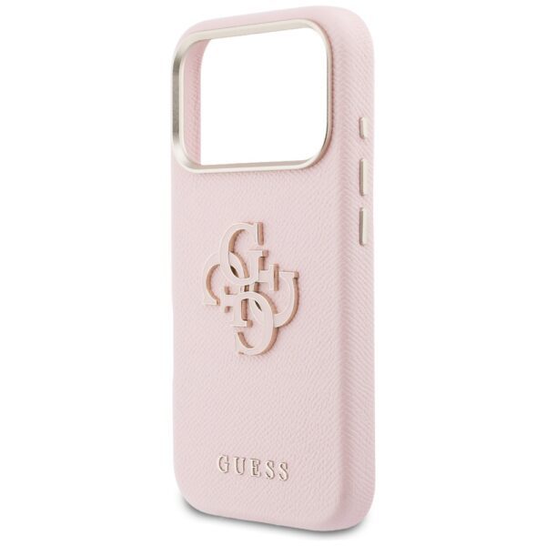 Guess HC PU FW RESIN LOGO PINK case for iPhone 17 Pro Max 6,9"