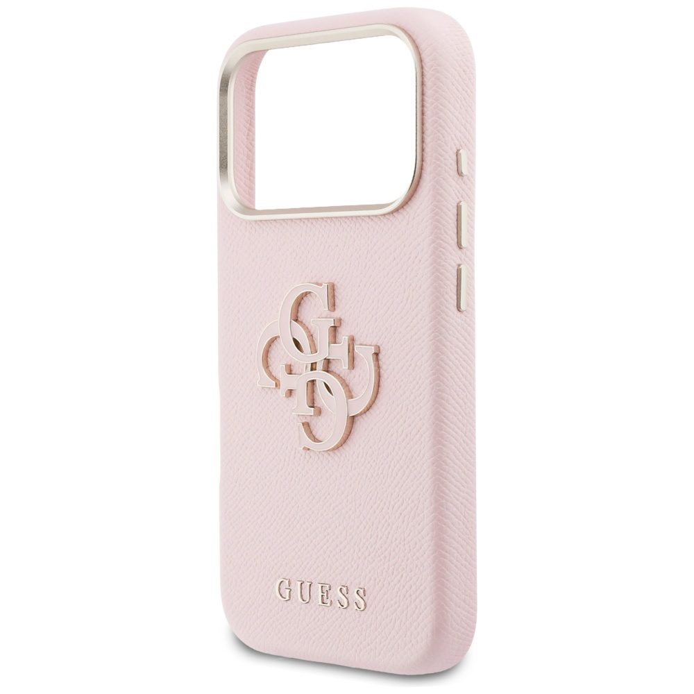Guess HC PU FW RESIN LOGO PINK case for iPhone 17 Pro Max 6,9"