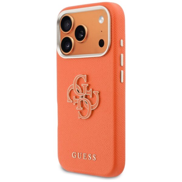 Guess HC PU FW RESIN LOGO ORANGE case for iPhone 17 Pro 6,3"