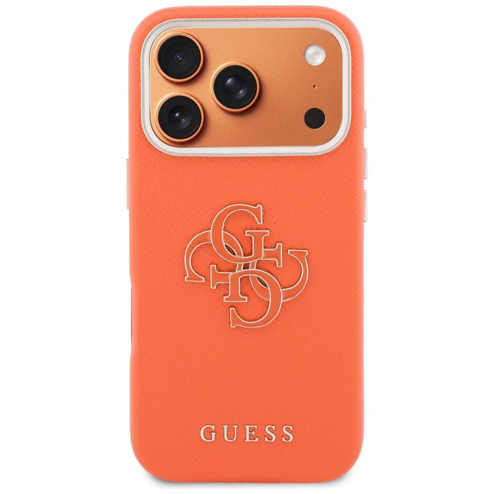 Guess HC PU FW RESIN LOGO ORANGE case for iPhone 17 Pro 6,3"