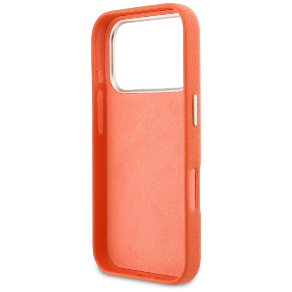 Guess HC PU FW RESIN LOGO ORANGE case for iPhone 17 Pro 6,3"