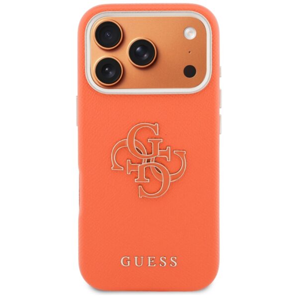 Guess HC PU FW RESIN LOGO ORANGE case for iPhone 17 Pro Max 6,9"