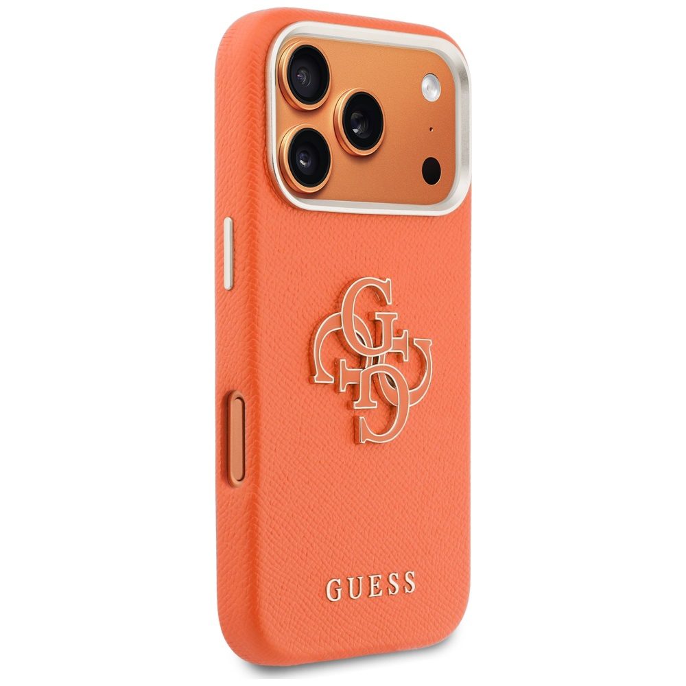 Guess HC PU FW RESIN LOGO ORANGE case for iPhone 17 Pro Max 6,9"