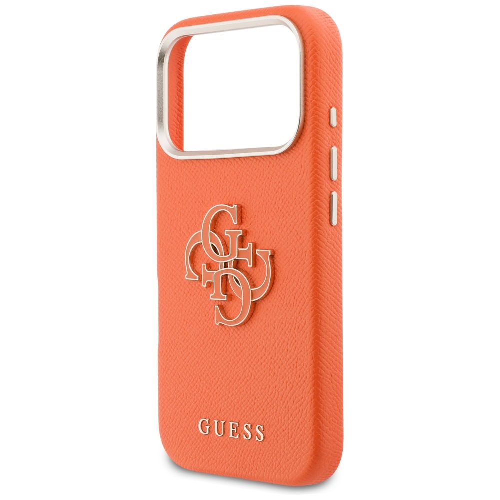 Guess HC PU FW RESIN LOGO ORANGE case for iPhone 17 Pro Max 6,9"