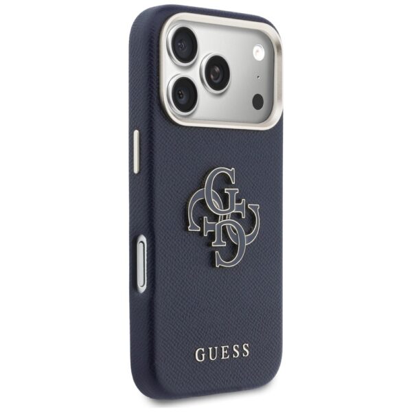 Guess HC PU FW RESIN LOGO BLUE case for iPhone 17 Pro 6,3"