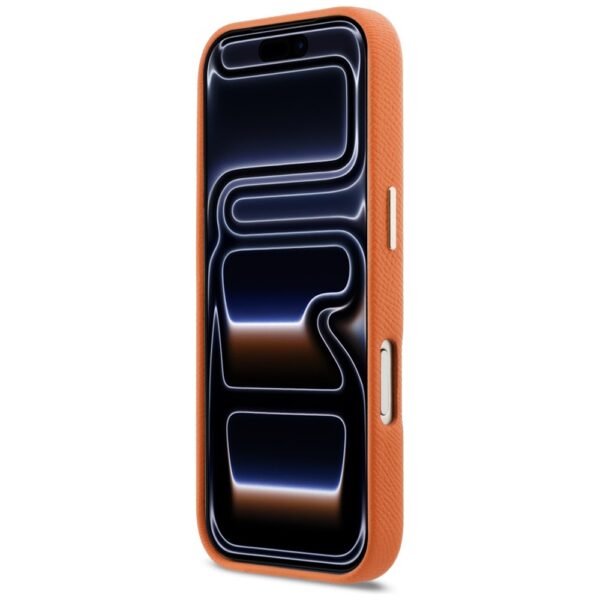Karl Lagerfeld case for iPhone 17 Pro 6,3" HC MAGSAFE PU FW W/ KHEAD LOGO ORANGE
