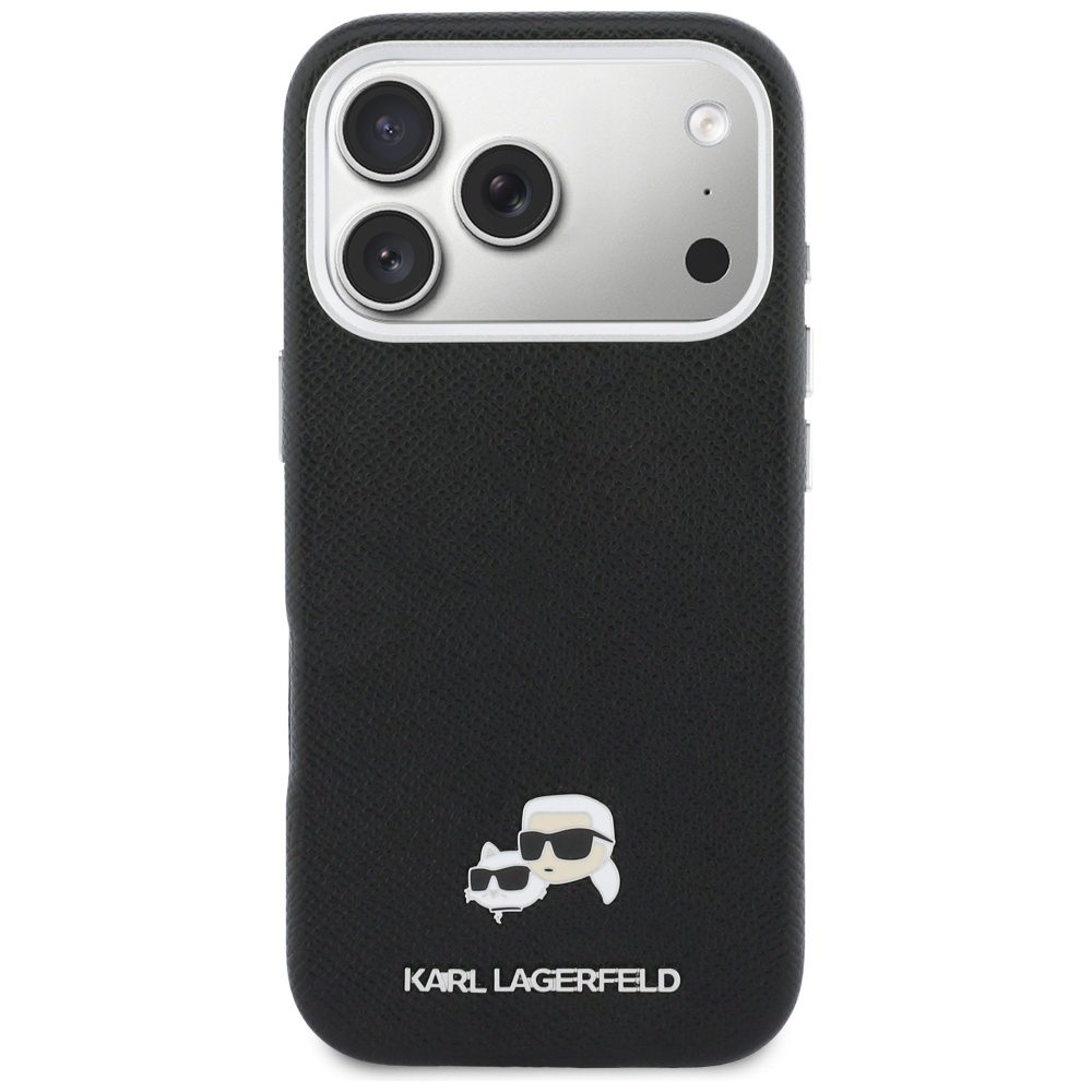 Karl Lagerfeld case for iPhone 17 Pro Max 6,9" HC MAGSAFE PU FW W/ K&C HEAD PIN BLACK