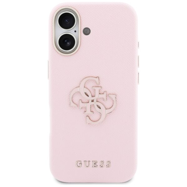 Guess HC PU FW RESIN LOGO PINK case for iPhone 17 Pro 6,3"