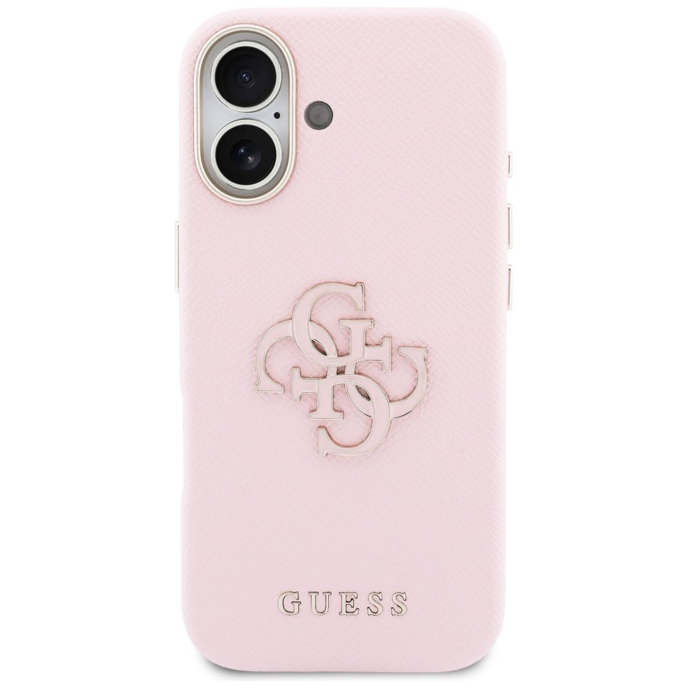 Guess HC PU FW RESIN LOGO PINK case for iPhone 17 Pro 6,3"