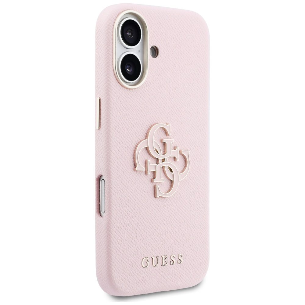 Guess HC PU FW RESIN LOGO PINK case for iPhone 17 Pro 6,3"