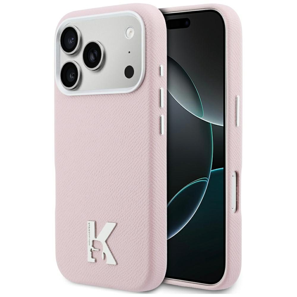Karl Lagerfeld case for iPhone 17 Pro Max 6,9" HC MAGSAFE PU FW W/ KHEAD LOGO PINK