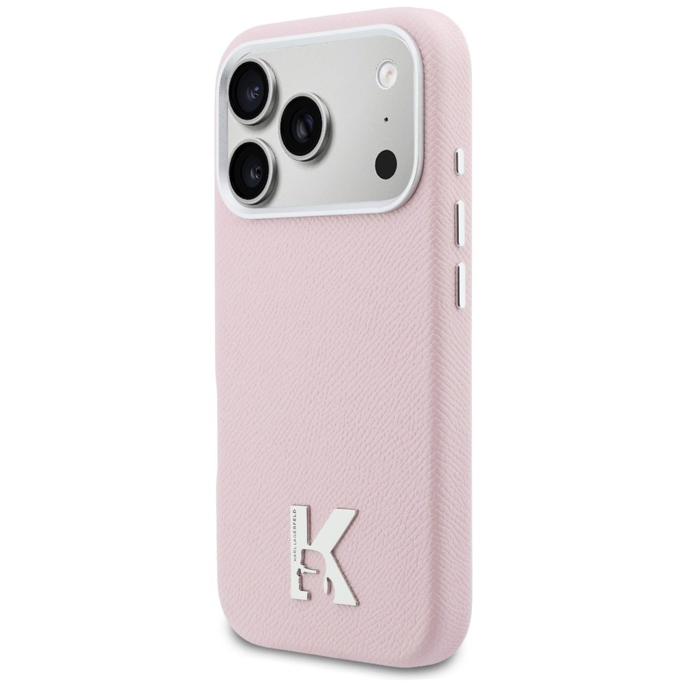 Karl Lagerfeld case for iPhone 17 Pro Max 6,9" HC MAGSAFE PU FW W/ KHEAD LOGO PINK