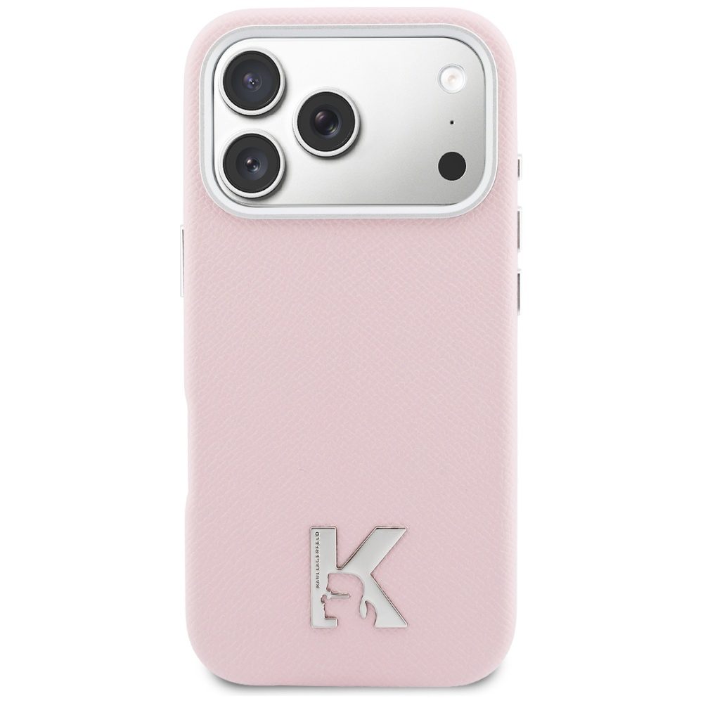 Karl Lagerfeld case for iPhone 17 Pro Max 6,9" HC MAGSAFE PU FW W/ KHEAD LOGO PINK