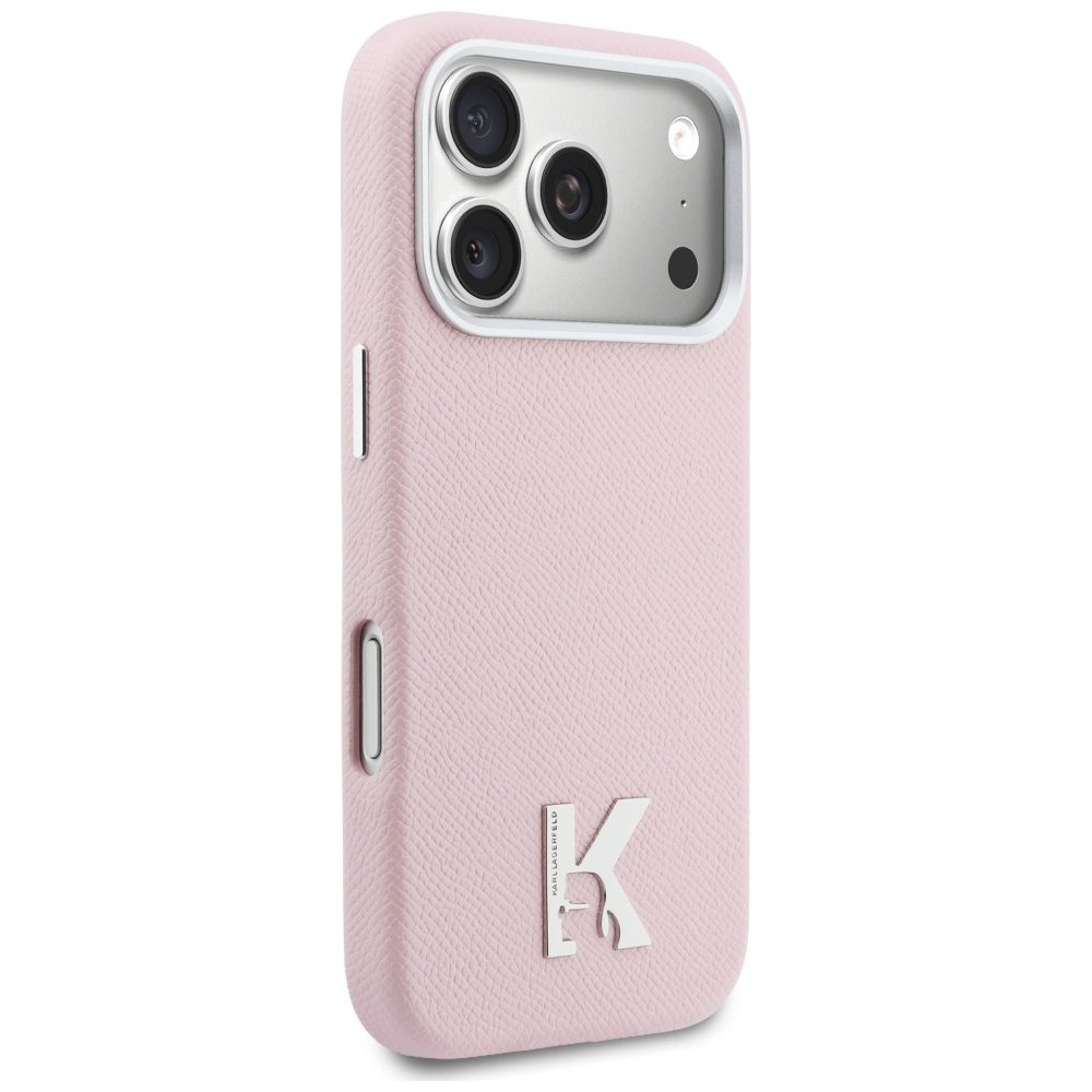 Karl Lagerfeld case for iPhone 17 Pro Max 6,9" HC MAGSAFE PU FW W/ KHEAD LOGO PINK