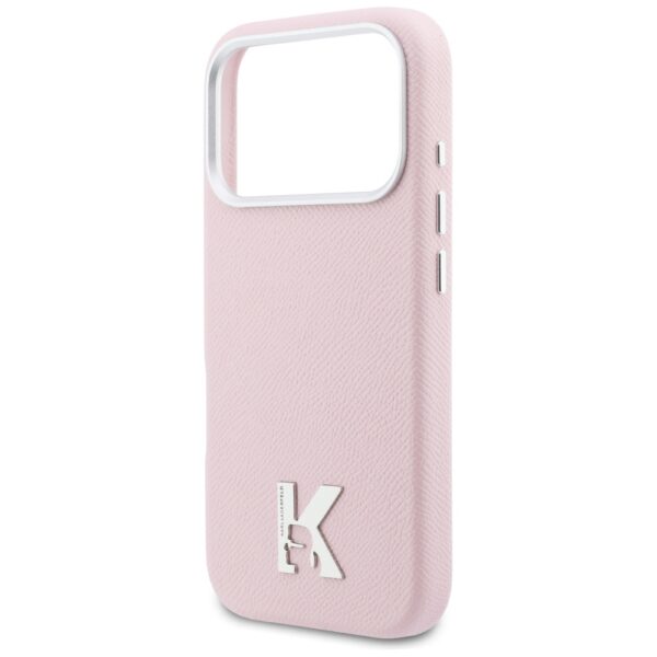 Karl Lagerfeld case for iPhone 17 Pro Max 6,9" HC MAGSAFE PU FW W/ KHEAD LOGO PINK