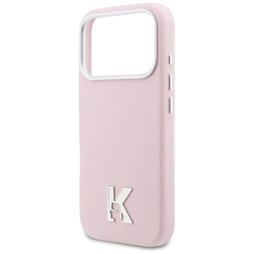 Karl Lagerfeld case for iPhone 17 Pro Max 6,9" HC MAGSAFE PU FW W/ KHEAD LOGO PINK