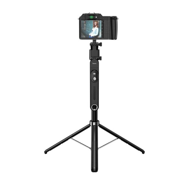 Selfie stick Hoco tripod with remote control 360 degree with auto face tracking K32 black