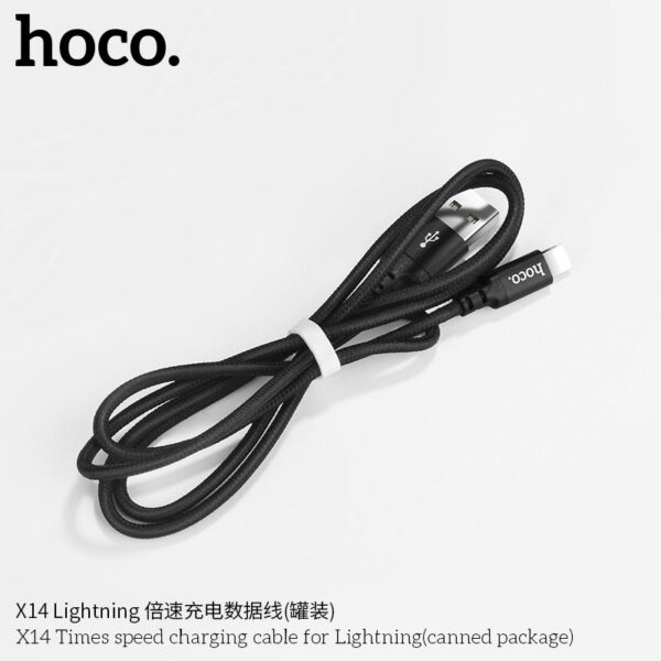 Cable USB A to Lightning Hoco 1 m X14 black