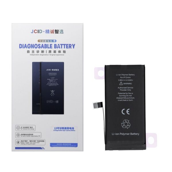 JCID Diagnosable Battery for iPhone 12 Mini 2460 mAh (high capacity)