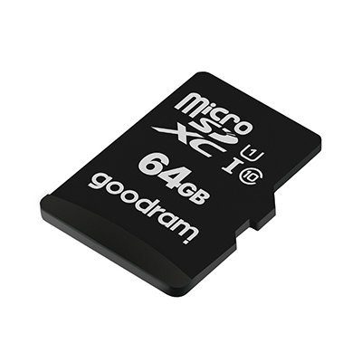 61363_4 Goodram Microcard 64 GB micro SD XC UHS-I class 10 memory card, SD adapter (M1AA-0640R12)eng