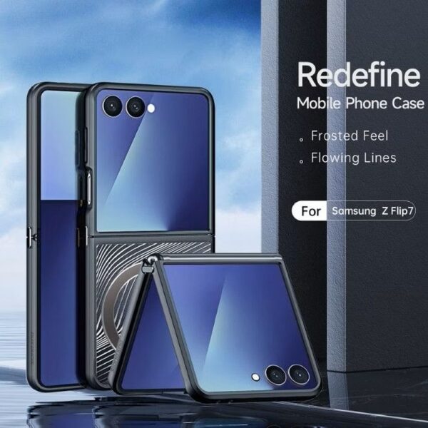 DUX DUCIS case YIND for SAMSUNG Z Flip7 (Full Window) black