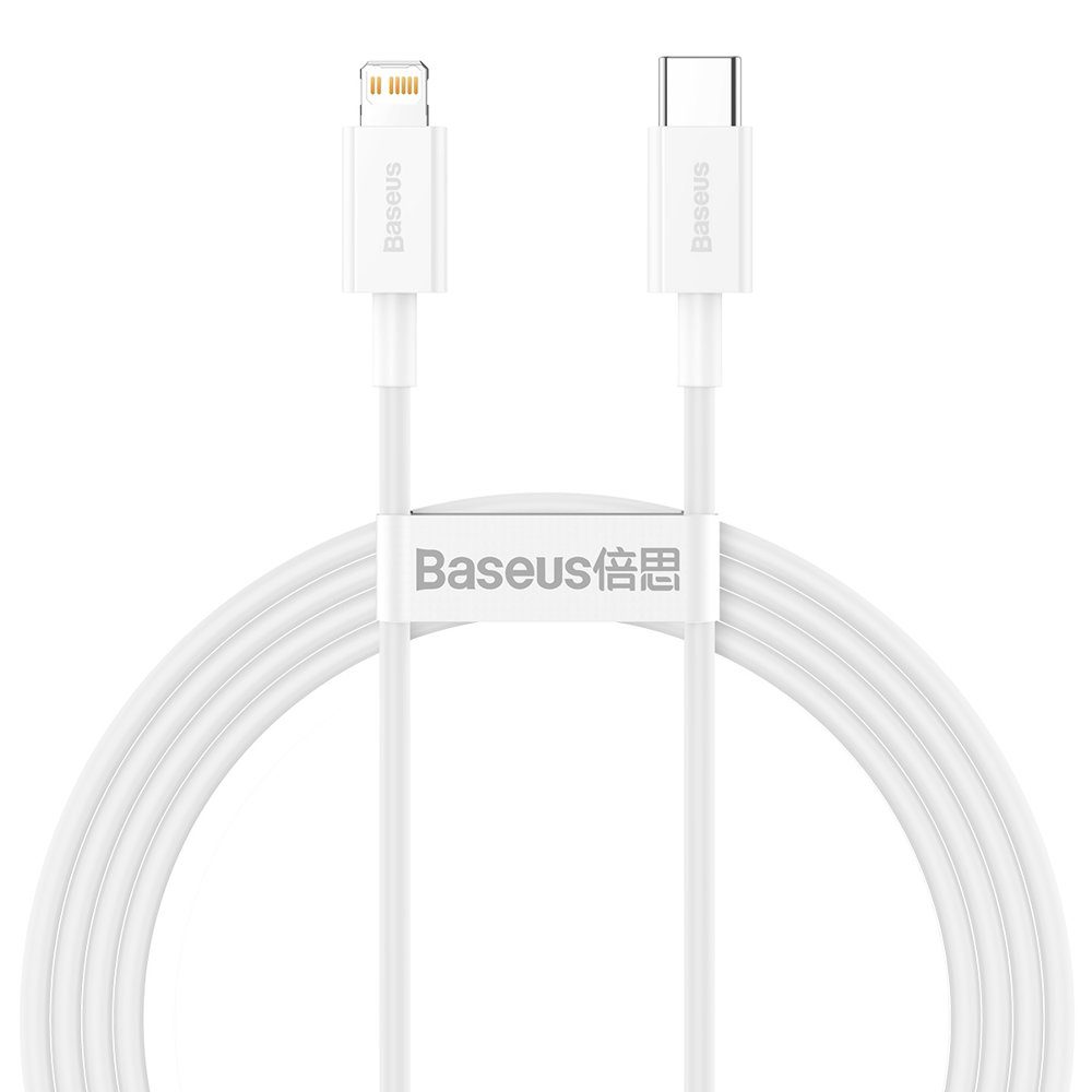 Baseus Superior Series USB-C / Lightning PD 20W 1.5 m cable - whiteeng