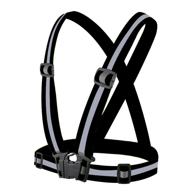 69082_1 Adjustable reflective harness for running bike - blackeng