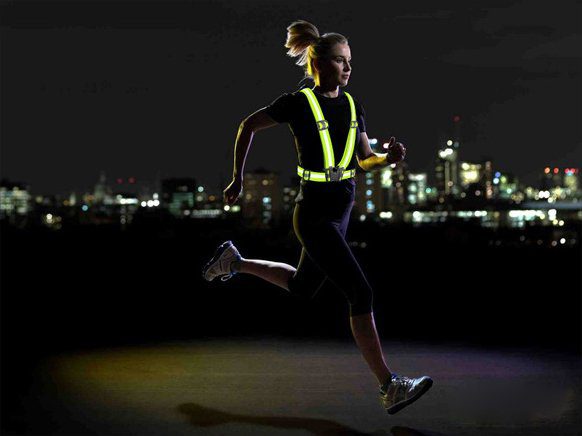 69082_5 Adjustable reflective harness for running bike - blackeng