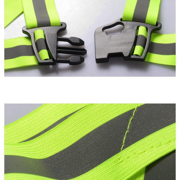 69082_8 Adjustable reflective harness for running bike - blackeng