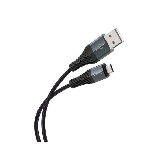6fee794b779fd62d0b5e284ade82b768 Cable USB A to Lightning Hoco 2,4A 1 m X38 black