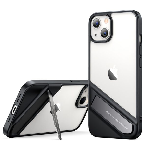 Ugreen Fusion Kickstand Case iPhone 13 Hard Cover with Gel Frame and Stand black (90152)eng